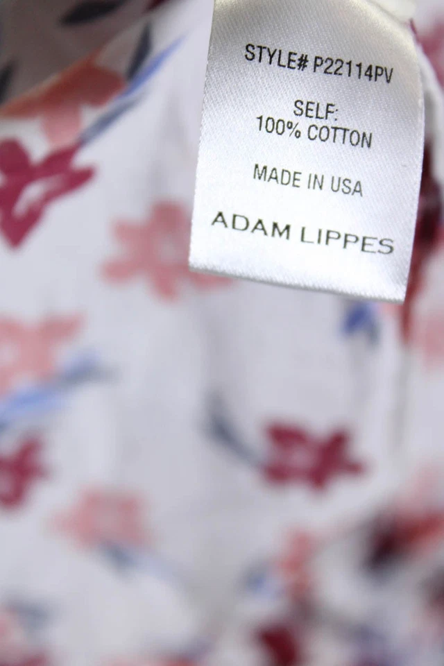 Adam Lippes Womens Cotton Floral Short Sleeve Off Shoulder Blouse White Size S - Image 4 of 4