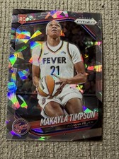 2025 Panini Prizm WNBA Makayla Timpson #14 Cracked Ice Indiana Fever Rookie RC