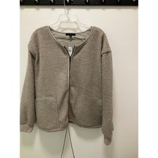 Banana Republic Outlet Teddy bear jacket, size XL Zip no collar