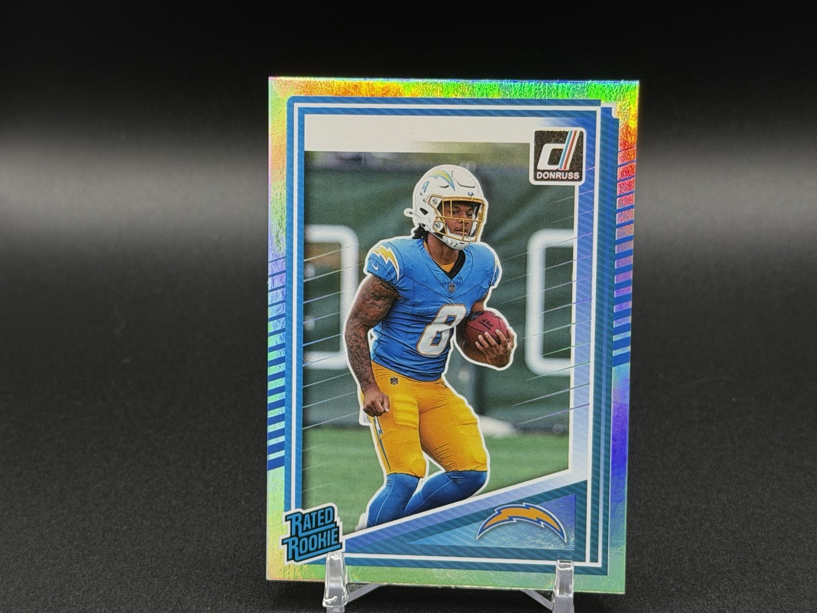 2025 Donruss Football Omarion Hampton No Name Variation Rated Rookie