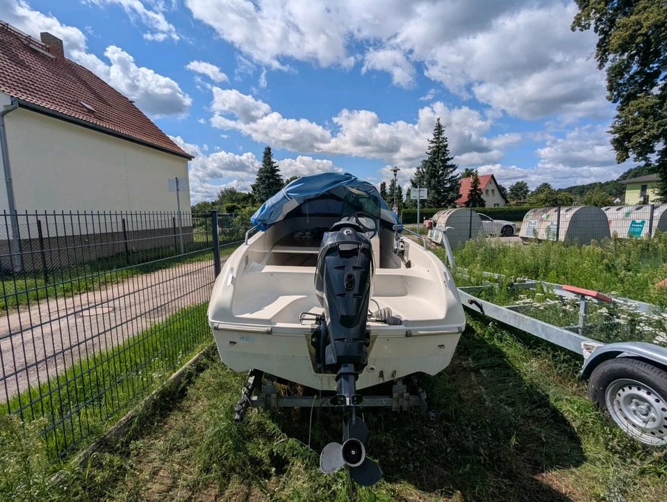 Boot Quicksilver 435 Open + Wick Trailer - Bild 2 von 4