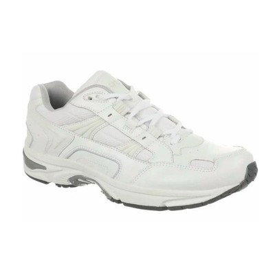 Vionic Men's Walker Leather Walking Shoes White 10 Wide NWOT Orthotic Sneakers