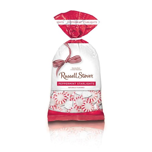 Russell Stover 0874P Peppermint Starlights Hard Candies 12 oz Bag