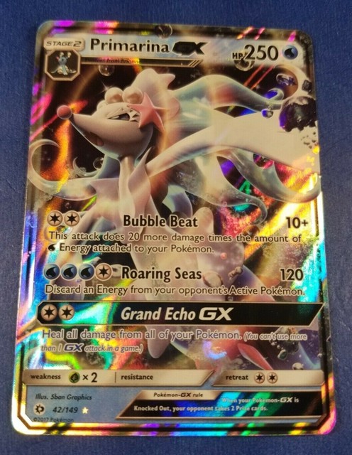 Primarina GX #42/149 (Ultra Rare) | New Pokemon Card | Mint Condition