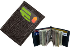 Black Shark Bifold Slim Profile Wallet With Money Clip Quality USA Handcrafted