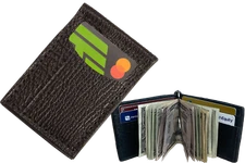 Black Shark Bifold Slim Profile Wallet With Money Clip Quality USA Handcrafted