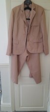 Gorgeous Sara Isobella Lined Fine Linen Designer Culotte Suit Size 12
