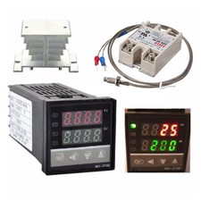 PID REX-C100 Temperature Controller set + SSR...