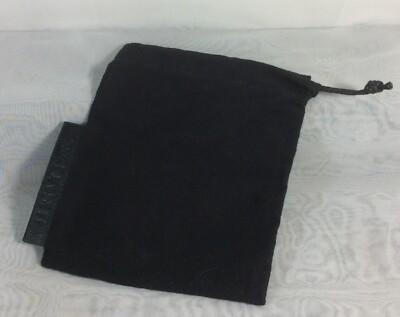 LUIS MORAIS Jewelry Drawstring Pouch Bag Wrap 5 3/4/X 4 3/4  Black