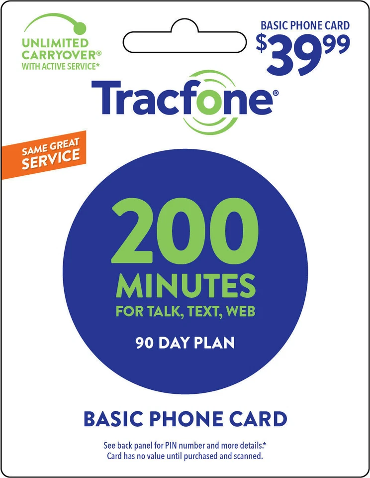 Tracfone 90 Day Prepaid Wireless Basic Phone Plans - Pay As You Go - Image 3 of 4