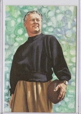 1994 Earl "Curly" Lambeau Goal Line Art Postcard Unsigned - Series 6 Six