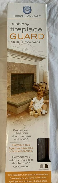 Prince Lionheart 0100 Fireplace Guard 2 Corners Chocolate For Sale