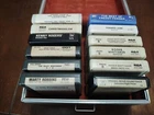 8 track tapes lot Country Cash Rodgers Robbins Whittaker Fender Lot of 13 & Case