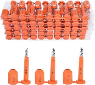100 PCS High Security Bolt Seal for Cargo Containers with Progressive Numbering