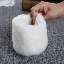 Wool Sheepskin Insoles Fluffy Thick Thermal Shoes Boots Pad Mat Inner Sole White