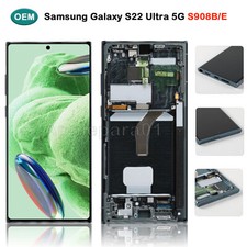 OEM For Samsung Galaxy S22 Ultra 5G S908B/E LCD Display Screen Replacement Green