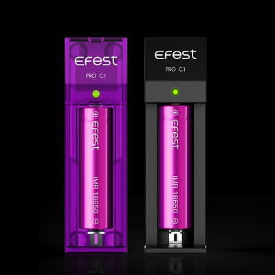 Efest Pro C1 LI-Ionen Ladegerät Schwarz e Zigarette Akku 
