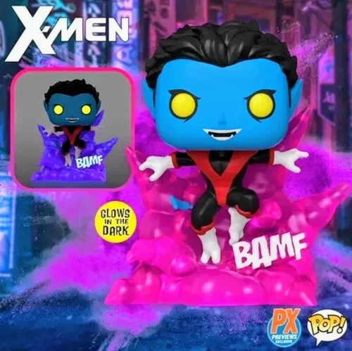 FUNKO POP! DELUXE X-MEN NIGHTCRAWLER #1124 GLOW IN THE DARK PX PREVIEW EXCLUSIVE