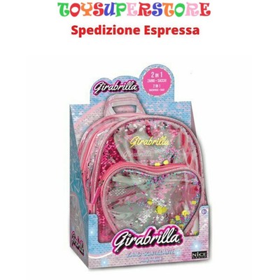 ZAINO BAMBINI SCINTILLANTE IN VINILE SHINY BACKPACK GIRABRILLA 02593 | eBay
