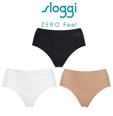 Womens Knickers Sloggi Zero One Cheeky Hipster, Seamless Soft Gentle 1 Pair Pack