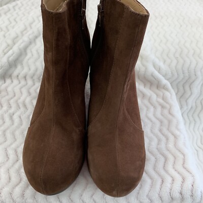 Jeffrey Campbell PIXIE 10 M Wedge Platform Brown Ankle BOOTS Back