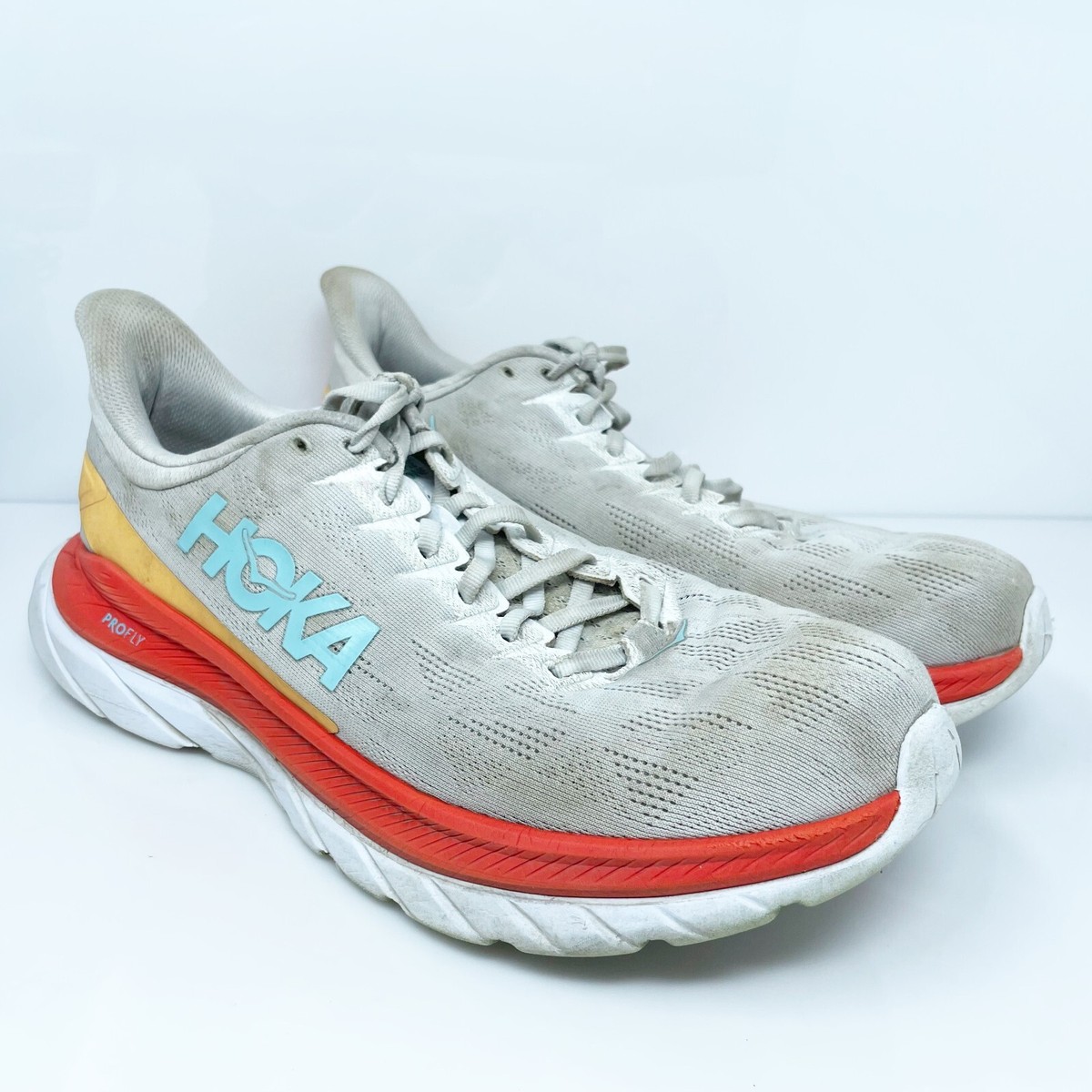 HOKA ONE ONE - ⭐︎値下げ⭐︎ HOKA ONEONE    MACH4 28cm ⭐︎美品⭐︎ Hoka One One Mens Mach 4 1113528 WFS White Running Shoes