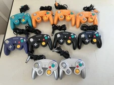 【Lot of 10】 Nintendo Official GameCube controller random color For parts Junk