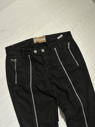 John Galliano Full Zip Avant Garde Denim Rare Pants Women’s Size 27 / 41 Italy - Picture 5 of 13