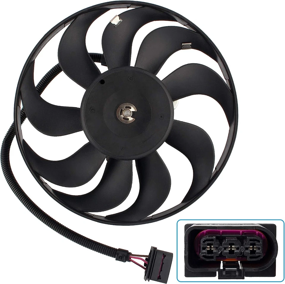 Conjunto de ventilador de refrigeración del motor para VW Audi 1J0959455M Beetle 1998-2006 Jetta 99-05 Foto 2 de 4