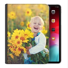 Personalised Universal Tablet Case PU Leather Flip Custom Photo Text Cover