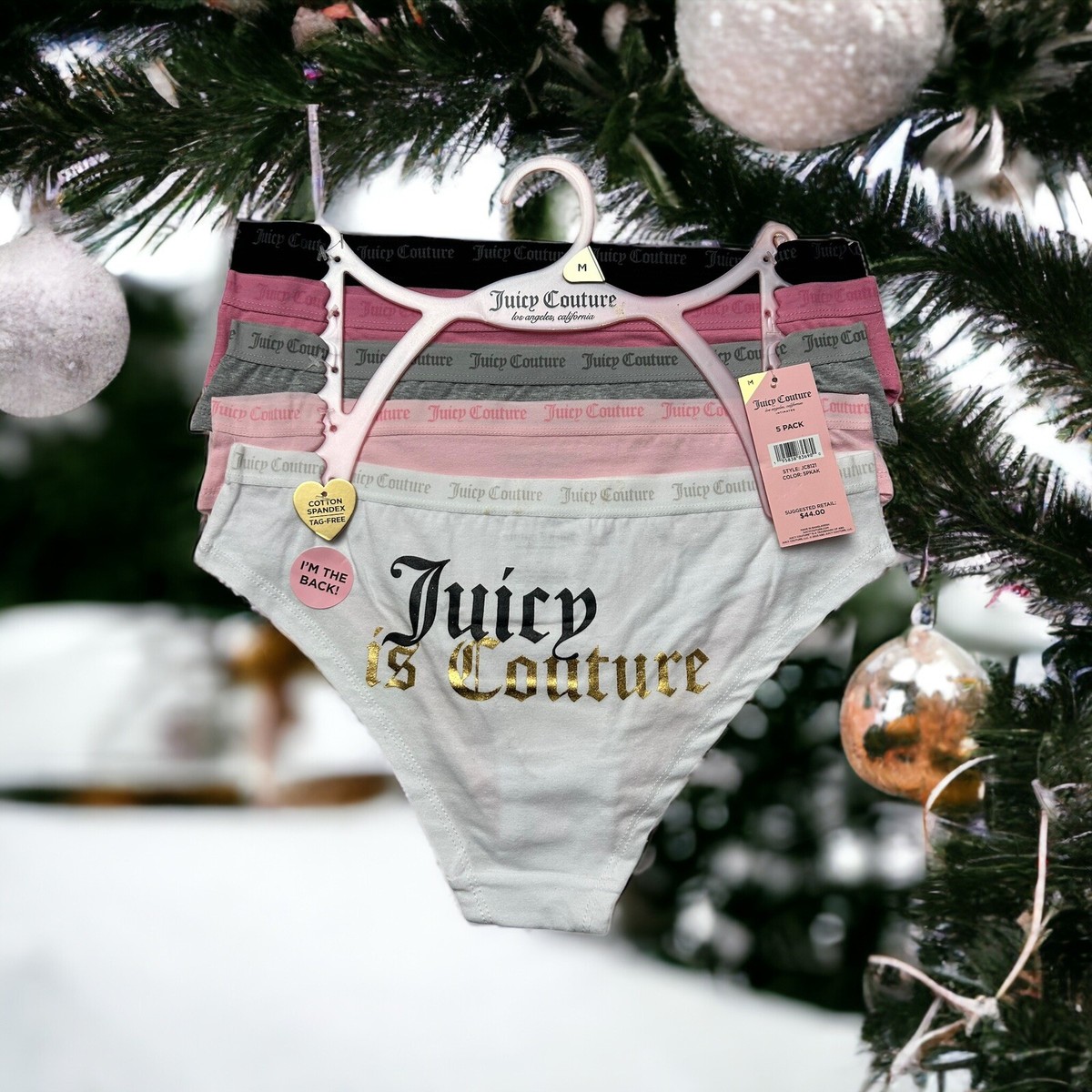 Juicy Couture Women's Cute & Curvy Bikini NO PANTY LINES~5