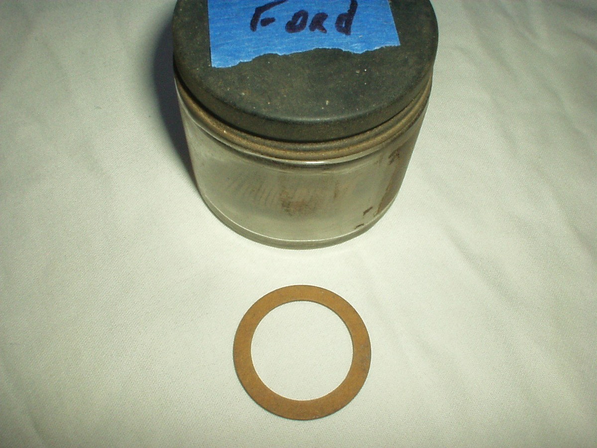 1947 1948 Ford 6 cyl oil pan drain plug gasket FoMoCo # 86H-6734