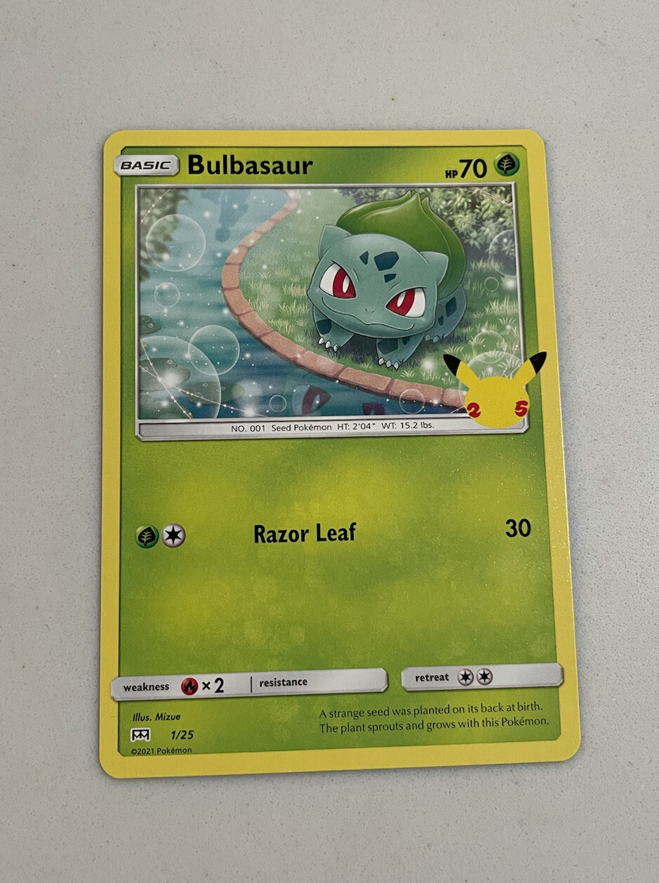 Bulbasaur - 1/25 Holo Rare - 2021 Pokemon McDonald's Promo – JAB Games13