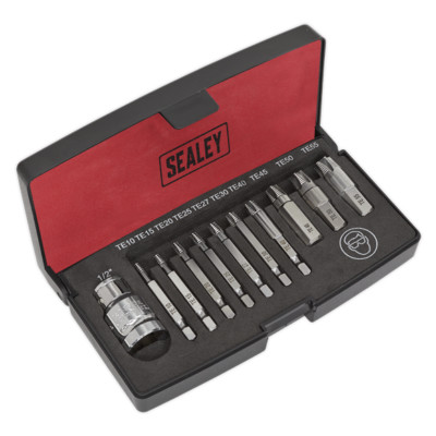 Sealey 11 Piece Torx Star * Extractor E10 - E55 Set For Damaged Rounded Screws