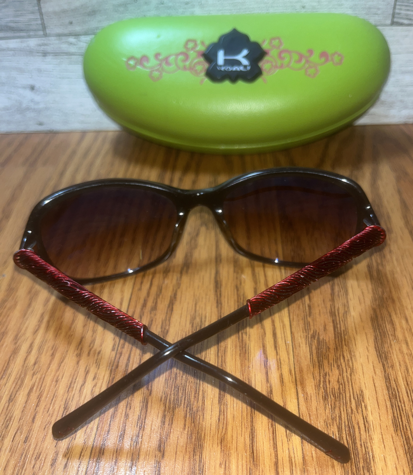 Koali By Morel France Sunglasses W/case 7106K Red & B… Gem