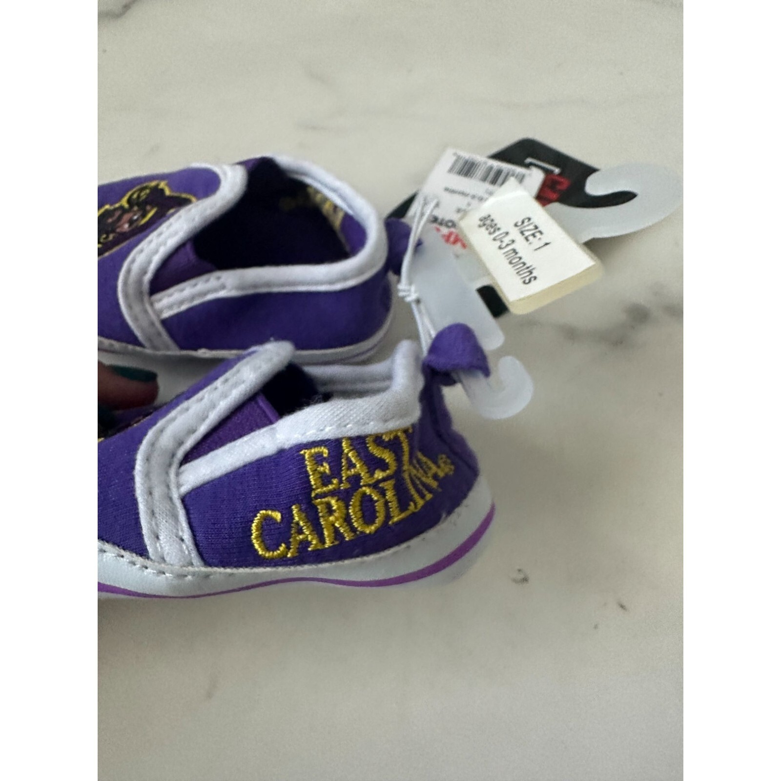 EAST CAROLINA Pirates College Baby Shoes Size 03 Months NEW eBay