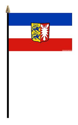 SCHLESWIG HOLSTEIN DEUTSCHES 12ER PACK KLEINE HANDFAHNEN Flagge 6''x4'' GERMANY