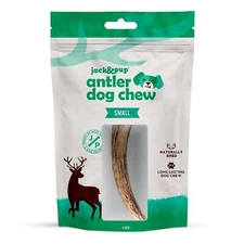 Jack&Pup Whole Elk Antlers for Dogs Large | Naturally Shed Rawhide Free Dog C...