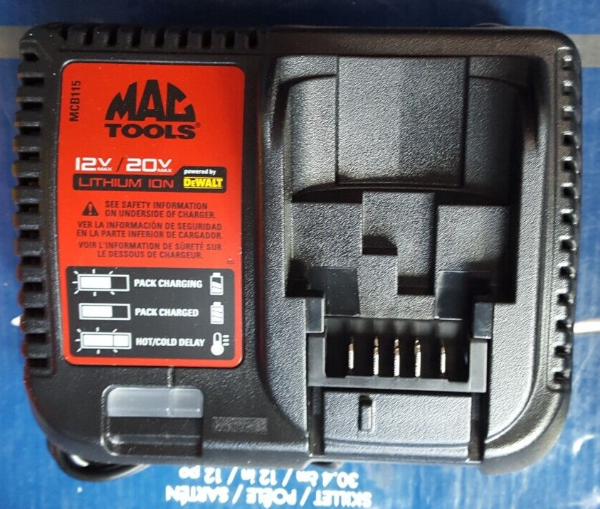 MAC Tools MCB115 12V/20V Max Lithium-Ion Battery Charger, P5 | eBay