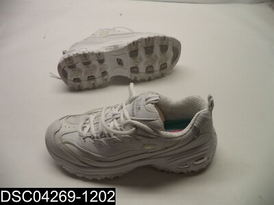 Size 7.5 Women's Skechers White D Lites Frest Start Shoes 11931/WSL