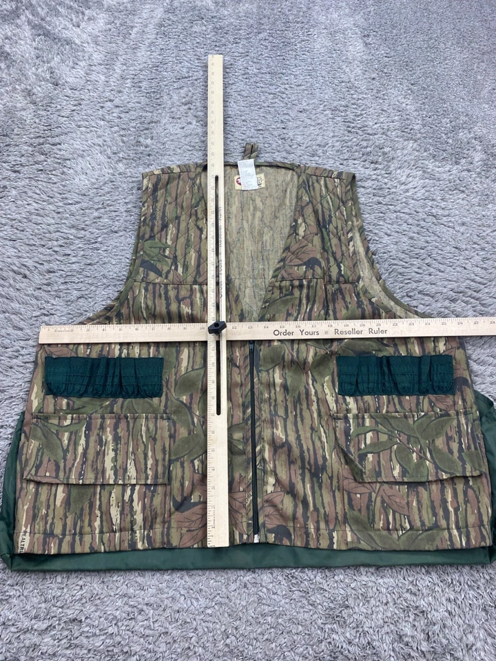 Vtg Sports Afield Vest Men XL Realtree Camo Duck Hunting Shotgun Shell Game Bag - Image 4 of 4