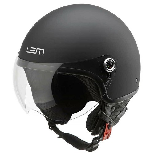 CASCO HELMET MOTO SCOOTER VESPA JET LEM ROGER NERO OPACO TG S | eBay