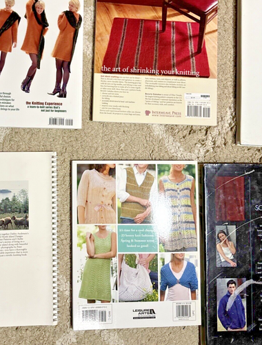Lot of 12 Knitting Books —Hats, Knits, Sweaters, Men, Maine - Picture 10 of 14