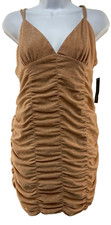 WOMEN'S  BODYCON DRESS Pink Metallic  Size M MSRP $30