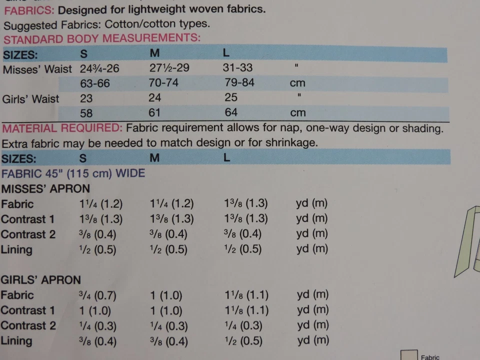 Kwik Sew Sewing Pattern Misses Girls Dolls Tulip Aprons Kerstin Martensson K4105 - Image 3 of 4