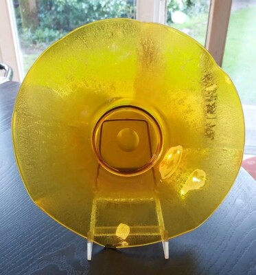 Glas,Schale,Myra WMF Irisierend Gold-Iris 8-passig  Art DECO