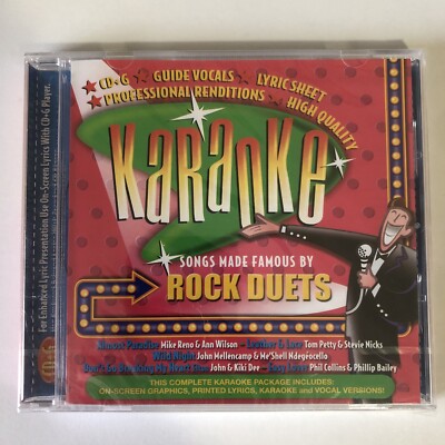 Karaoke Rock Duets CD DVD Elton John Phil Collins John Mellencamp NEW