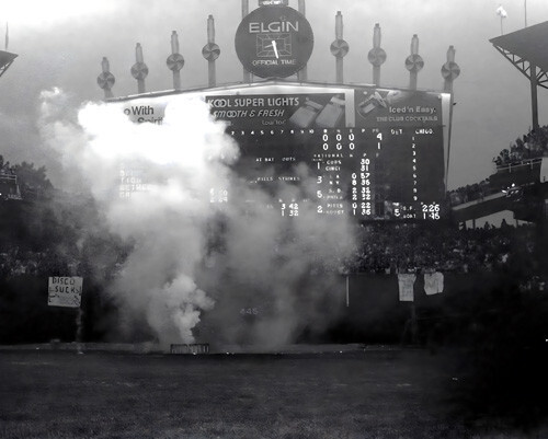 Disco Demolition Night at Chicago White Sox Comiskey Park