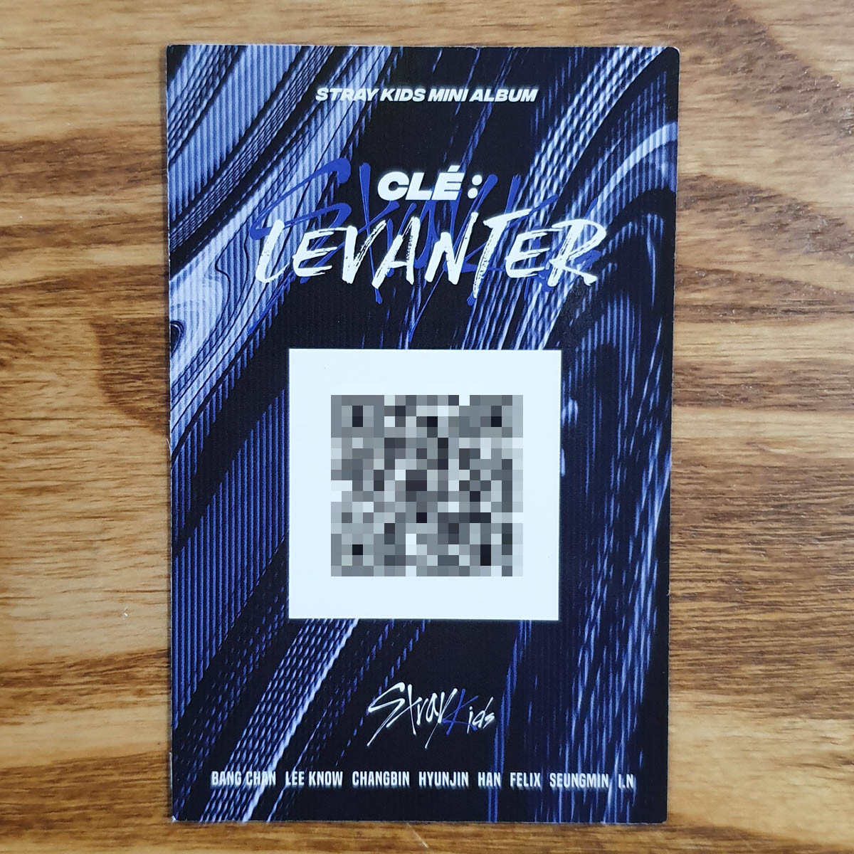 Bang Chan Official Photocard Stray Kids Mini Album Cle : Levanter