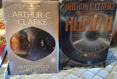 Rendezvous: Part 1, 2 & up-right 3冊セット Rendezvous with Rama and Rama II, by Arthur C. Clark, 2-volumes